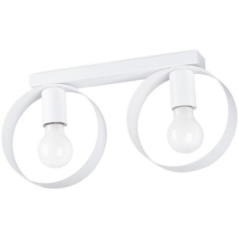 Lámparas de techo Titran blanco acero 2xE27  40cm Sollux