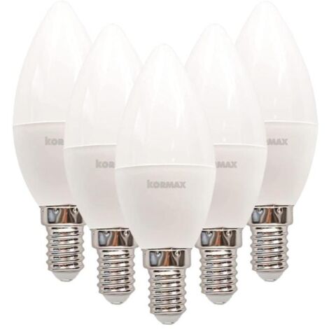 LAMPARAS LED C37 5W E14 VELA L/CALIDA ECORAEE 0,11 INCL.  PACK 5