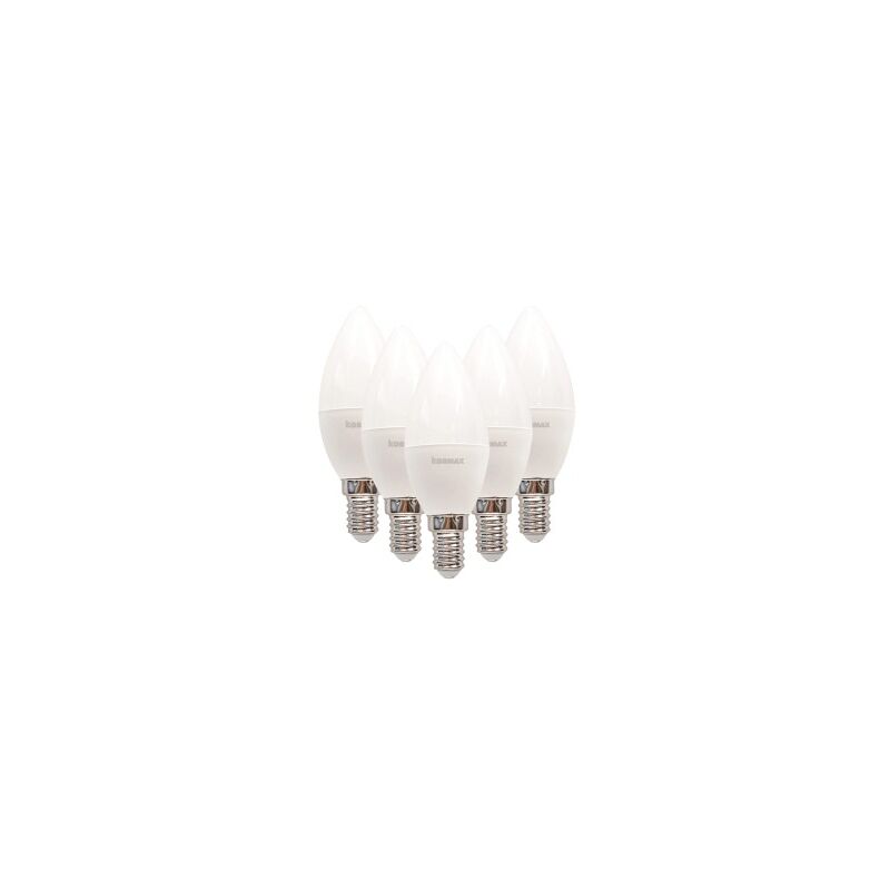 

Pack 5 lamparas led g37-5w e14 lcalida vela