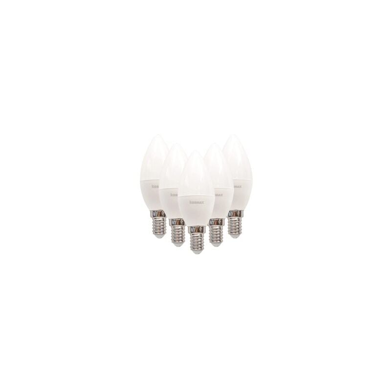 

Pack 5 lamparas led g37-5w e-14 lfria vela