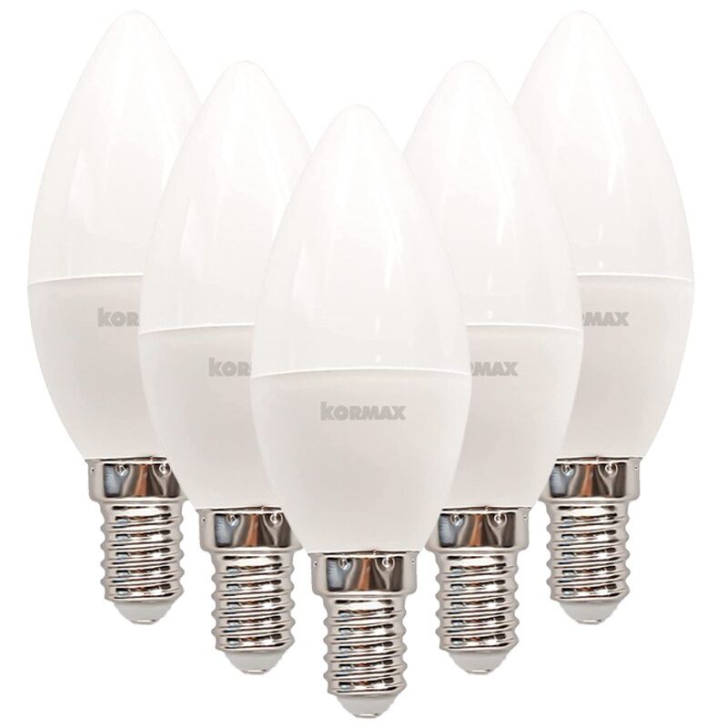 

Pack 5 lamparas led g37-7w e14 lfria vela