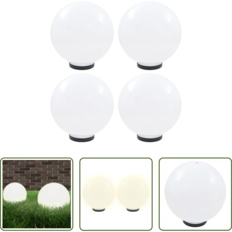 Lámparas LED -  Lámparas de bola LED 4 unidades esféricas PMMA 30 cm