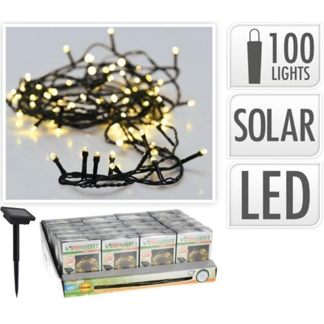 Lámparas solares de jardín, guirnalda solar de 100 LED.