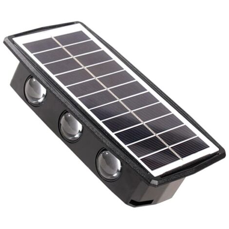 Lámparas solares, LED, IP65, Negras
