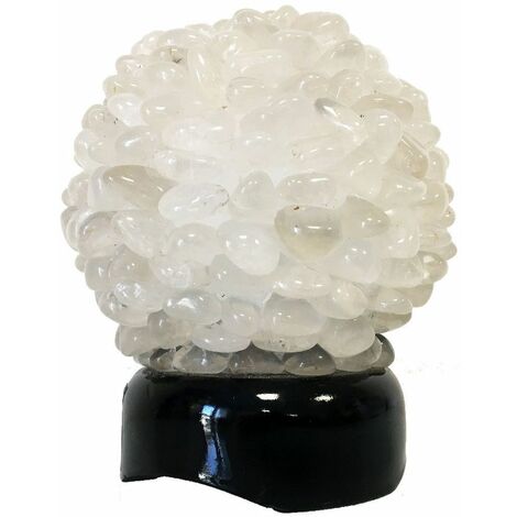 Lampe 13 cm ronde en quartz polis