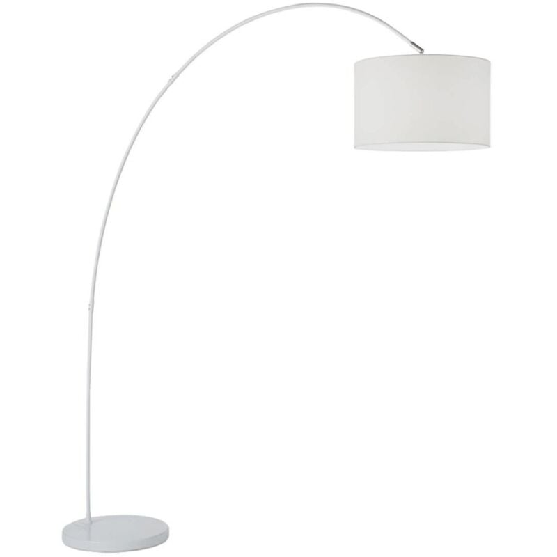 6304 b lampadaire arqué blanc - Perenz