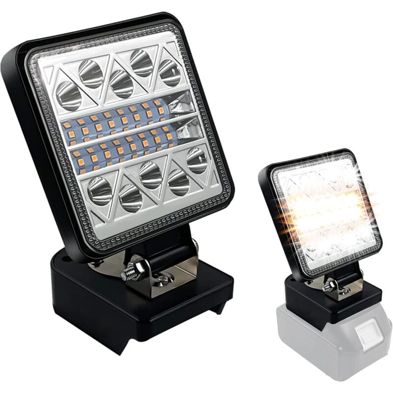 Lampe à batterie pour batterie Makita18 v - Outil - Lampe de chantier - Lampe de poche - Projecteur à batterie led