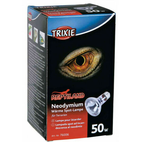 Lampe spot neodymium à chaleur 50 W pour reptile . - TRIXIE