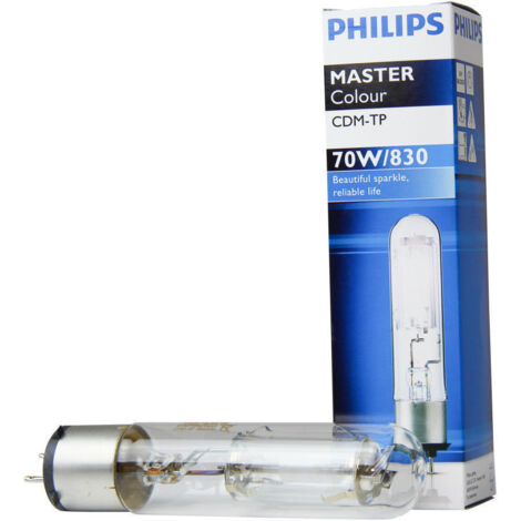 Lampe à decharge iodure 70W tubulaire Ø 32x149mm culot PG12-2 3000K 6000lm non-dimmable pour ballast CDM-TP MASTERColour Philips
