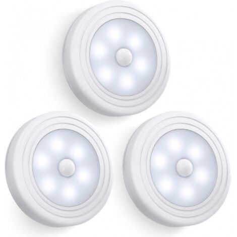 Lampe à détecteur de mouvement, lampe de placard, applique murale, fixation sans outil, fonctionne sur piles, veilleuse LED, idéale pour les escaliers