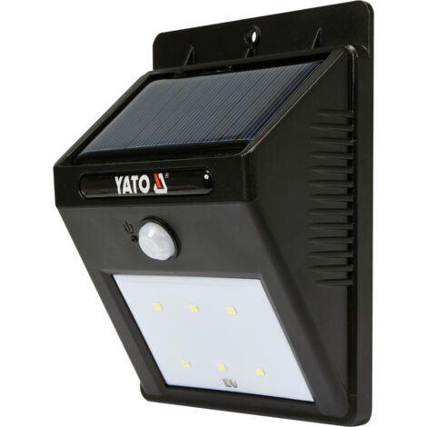 Lampe à énergie solaire Yato YT-81856 LED Fixation au mur
