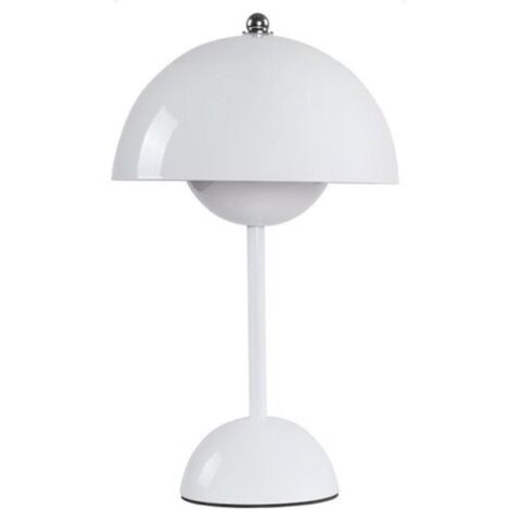 Lampe à fleurs nordique danoise, décoration de chambre, luxe et élégance, Table de chevet，Blanc
