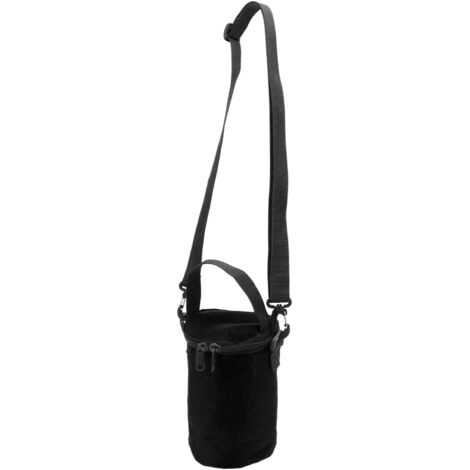 Lampe à Gaz de Camping Grande Puissance, Lumière Extérieure avec Sac de Rangement et Housse de Protection pour Bouteille de Gaz Noir