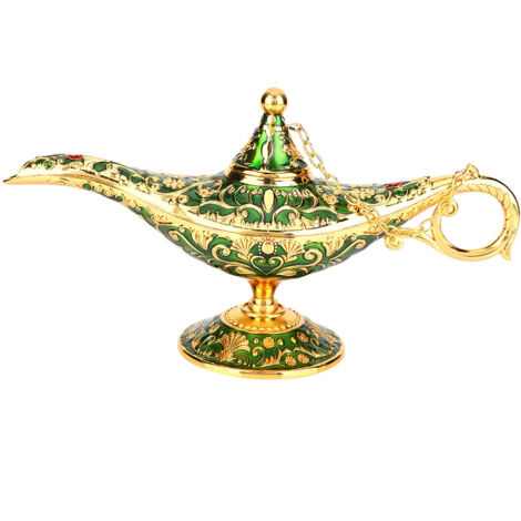 Lampe à huile décorative Aladin, théière magique vintage pour décoration intérieure conte de fées