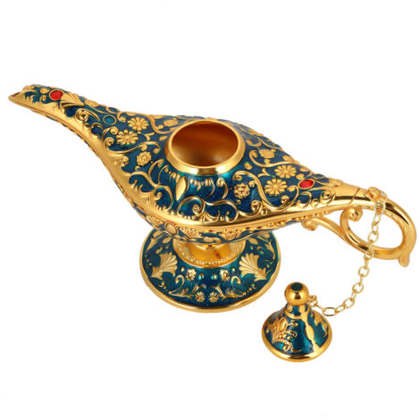 Lampe à huile décorative vintage Aladin et génie des contes de fées