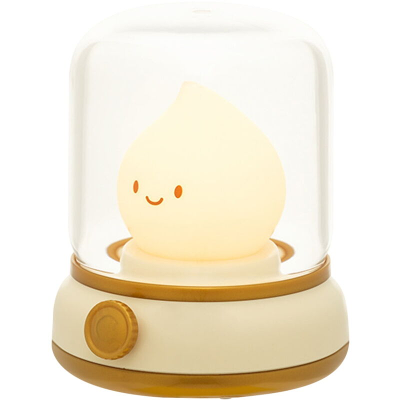 Feiyue - Lampe à huile vintage à intensité variable et minuterie, veilleuse, lampe de chevet, lumière douce, idéale pour le salon, la chambre à