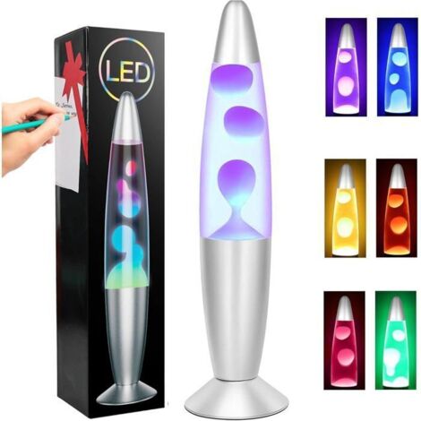 Lampe à Lave - CELLUSTOP - Fusée - LED Multicolore - 25 Watts - 34 cm