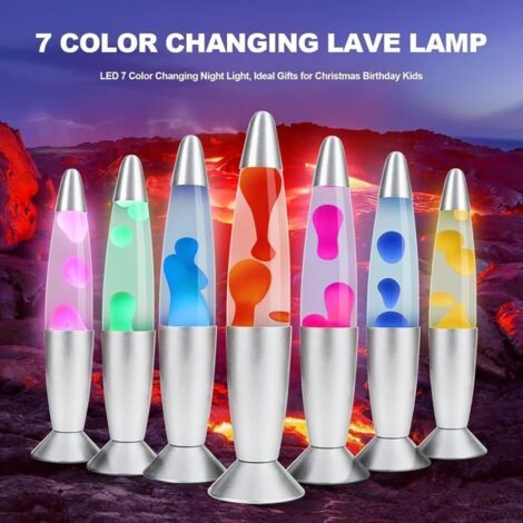 Lampe à Lave - CELLUSTOP - Fusée Rouge - 35 cm - Aluminium et Verre - 2 ampoules 25 W