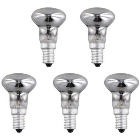 Lampe à Lave de Remplacement E14 R39 30W Projecteur à Visser Ampoule RéFlecteur Clair Spot Ampoules Lave à Incandescence 5 PièCes