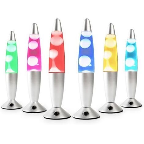 Lampe à Lave Fusée - CELLUSTOP - Lampe Magma - 2 Ampoules R39 - Verre Robuste - 34 cm