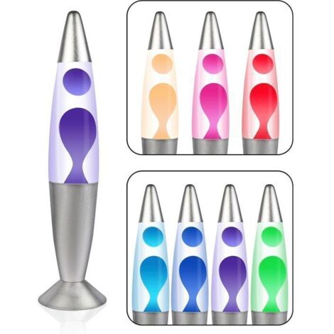 Lampe à lave LED multicolore – Lumière 7 couleurs, design rétro, déco hypnotique pour salon et chambre