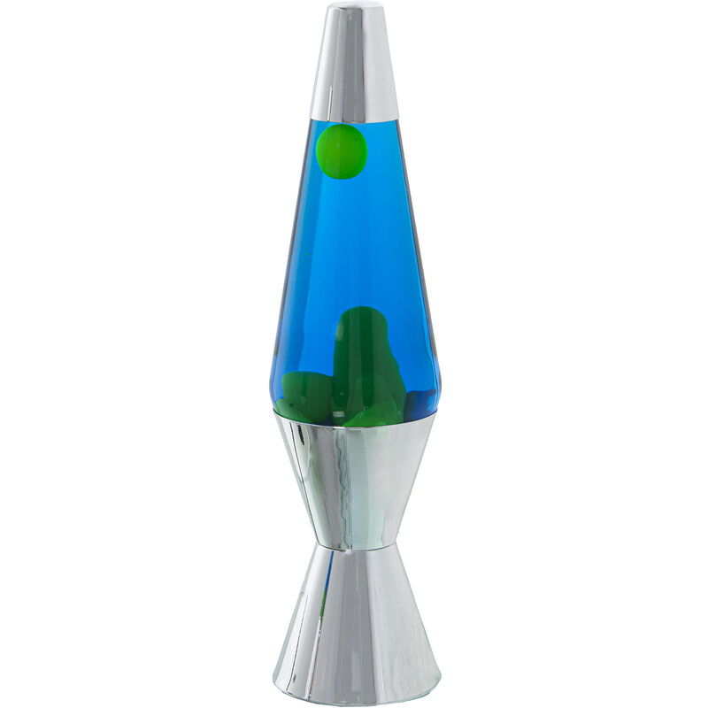 Fijalo - Lampe à Lave en Métal Liquid Glow Vert/Bleu +Ampoule de Rechange °9X37 Cm Câble Noir : 150 Cm