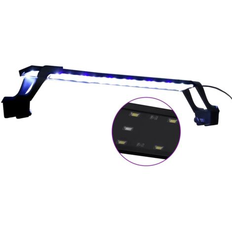 Lampe à LED d'aquarium avec pinces 55-70 cm Bleu et blanc CFW99376
