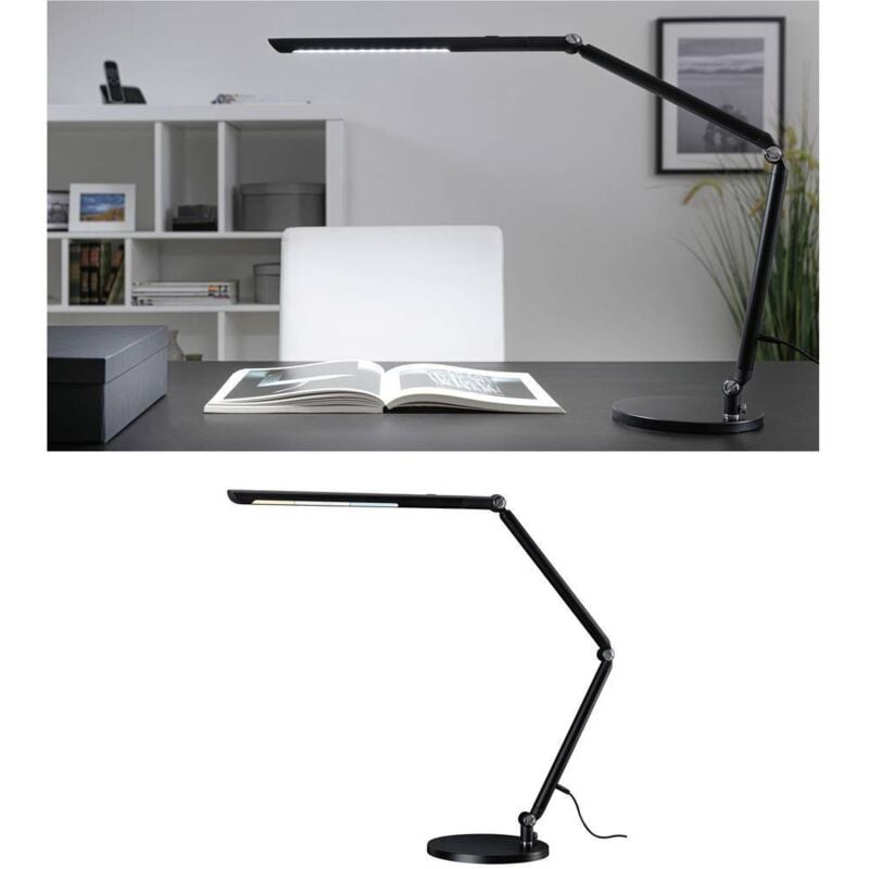 Lampe de bureau à LED Paulmann FlexBar LED 10.6 W noir
