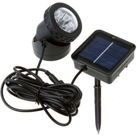 Lampe à LED extérieur, Lumières Solaires de Bassin, Projecteurs de Piscine Solaires étanches, éclairage sous-Marin, Décoration Maison, pour Jardin Fontaines Fontaine sous-Marine(Blanc Chaud)