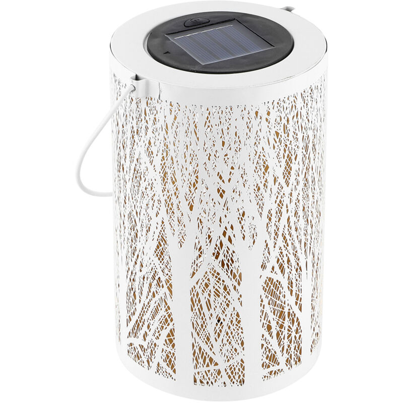 Lampe à LED, lampe à énergie solaire creuse en fer durable à utilisation à l terme, pour pelouse de jardin