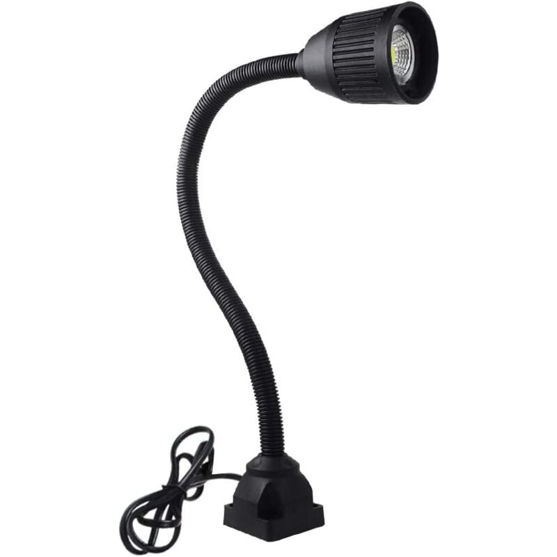 Gojoy - Lampe à led pour Machine, Col de Cygne à Pince 900 Lumens 120 Volts Fixe avec Pince en c Lampe de Travail d'éclairage Industriel pour