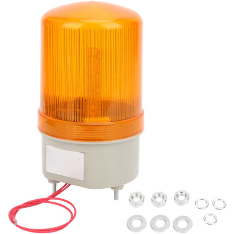 Lampe à LED rotative clignotante, voyant d'avertissement industriel 24V DC BEM‑1101 Jaune