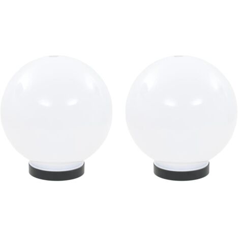 vidaXL 3/6x Lampe Boule à LED PMMA Sphérique Eclairage Lumière Jardin Patio