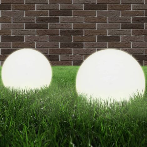 2/4x Lampes à LED sous Forme de Boule Sphérique PMMA Multi-taille vidaXL