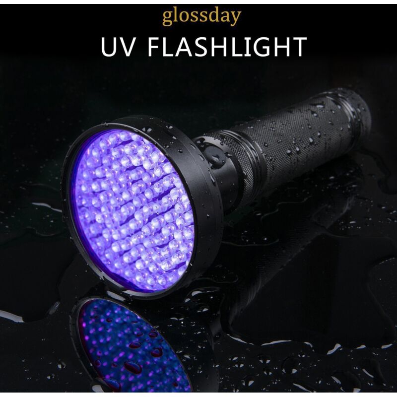 Lampe à lumière noire UV, 100 LED pour détecter insectes et scorpions, lampe de chasse nocturne