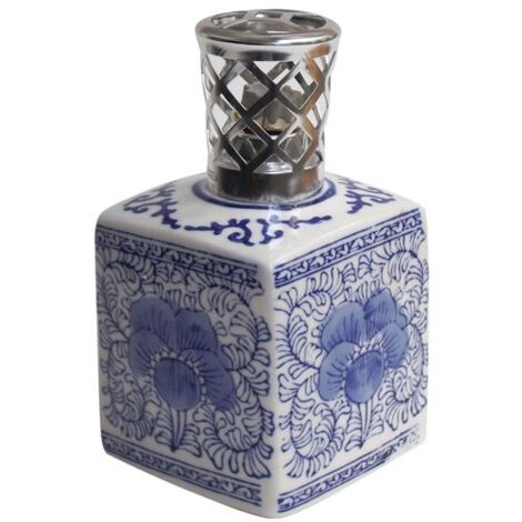 Lampe à parfum sans recharge encrier bleu – Décoration intérieure – Émission de parfum durable – Pour espaces de vie et bureaux