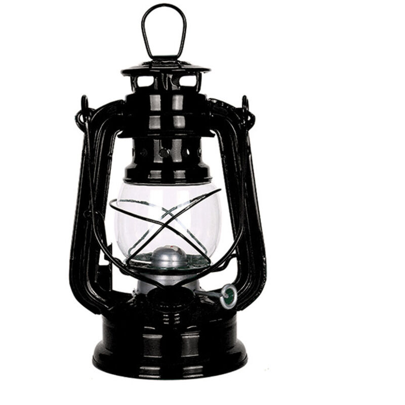 Lampe à pétrole, lampe d'ambiance de camping portable pour tente extérieure, lampe décorative en fer, adaptée à une utilisation intérieure ou