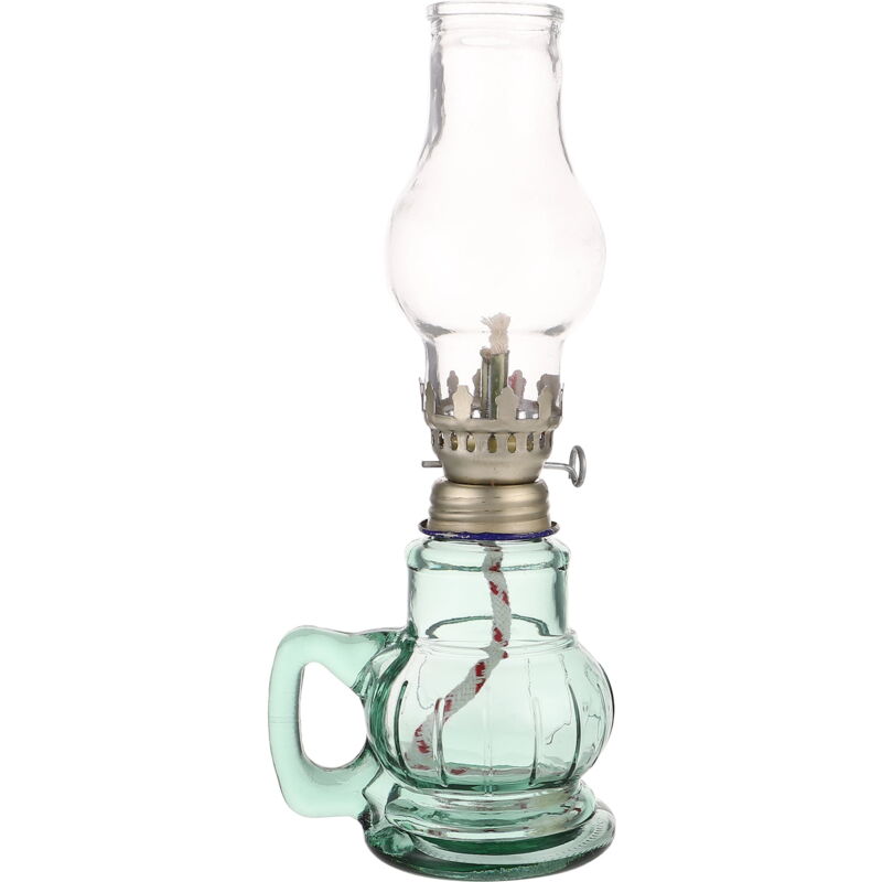 Lampe à pétrole Lanterne à huile Décoration d'intérieur Rétro Verre