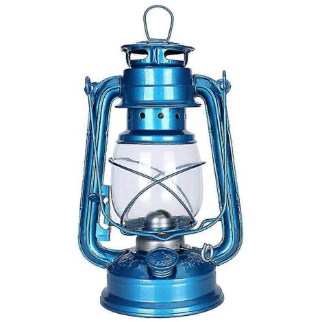 Lampe à pétrole rétro classique de 25 cm, lanterne à pétrole à intensité variable