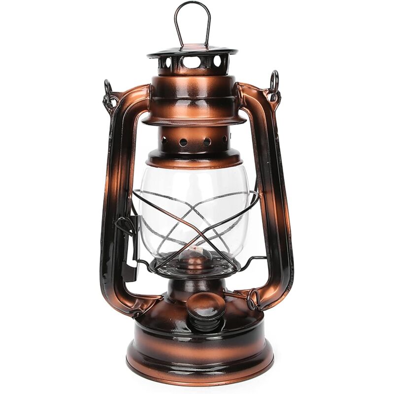 Lampe à pétrole vintage, éclairage extérieur de bar et d'auberge, lampe de grange pour la décoration de la maison (couleur vintage)