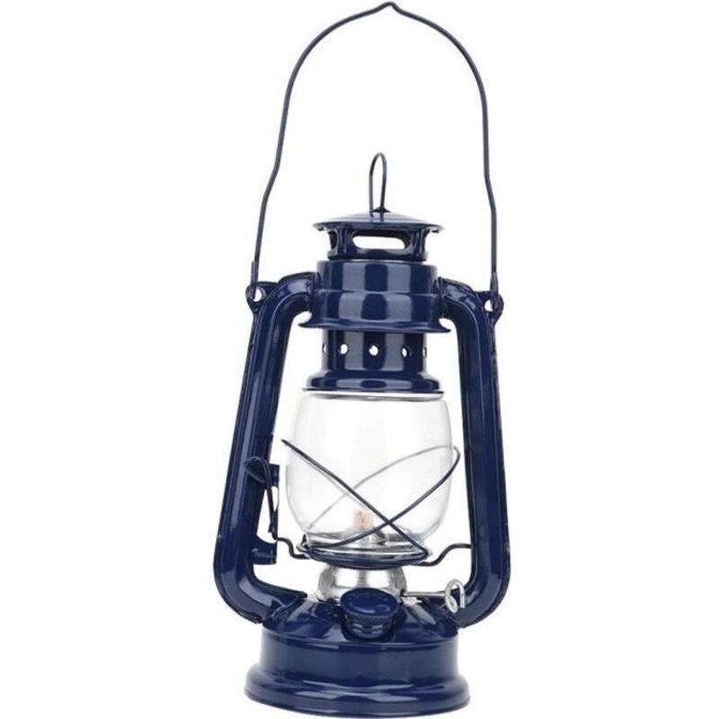 Lampe à pétrole vintage kérosène lampe lanterne à pétrole Party Pub décoration cadeau (bleu)