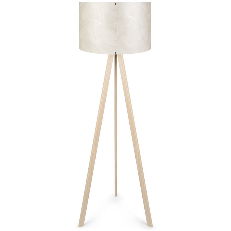 Lampadaire avec 70% MDF / 30% PVC TISSU Couleur beige Ecru