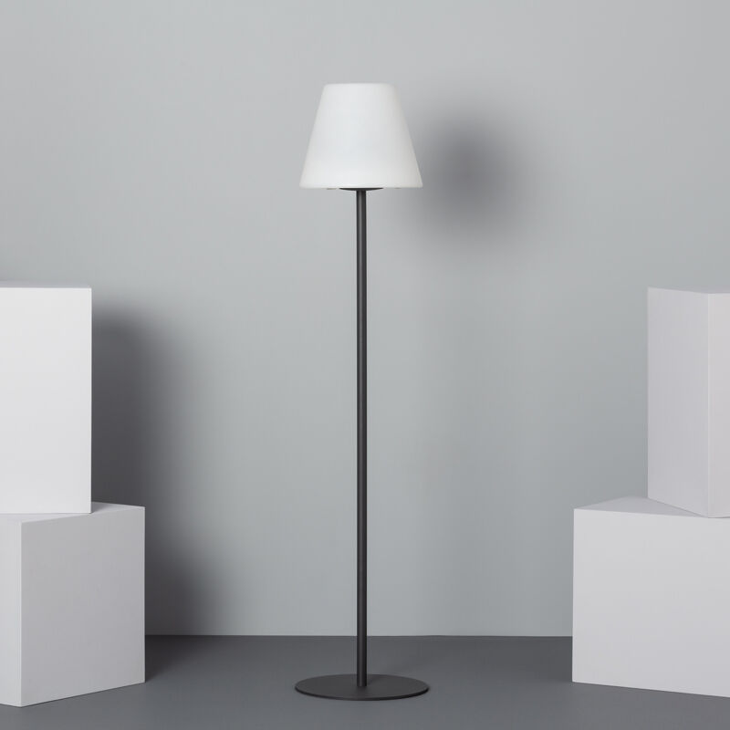 Ledkia - Lampadaire led Extérieur Solaire Métal Larso 3000K Blanc chaud