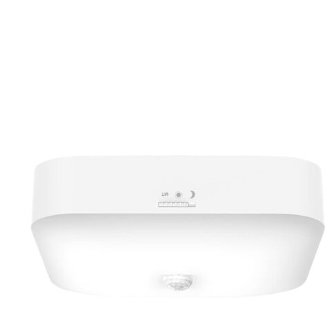 Lampe à piles  avec détecteur de mouvement pour intérieur, 10 000 mAh, rechargeable, pour plafond LED, idéale pour cave, salle de bain ou garage