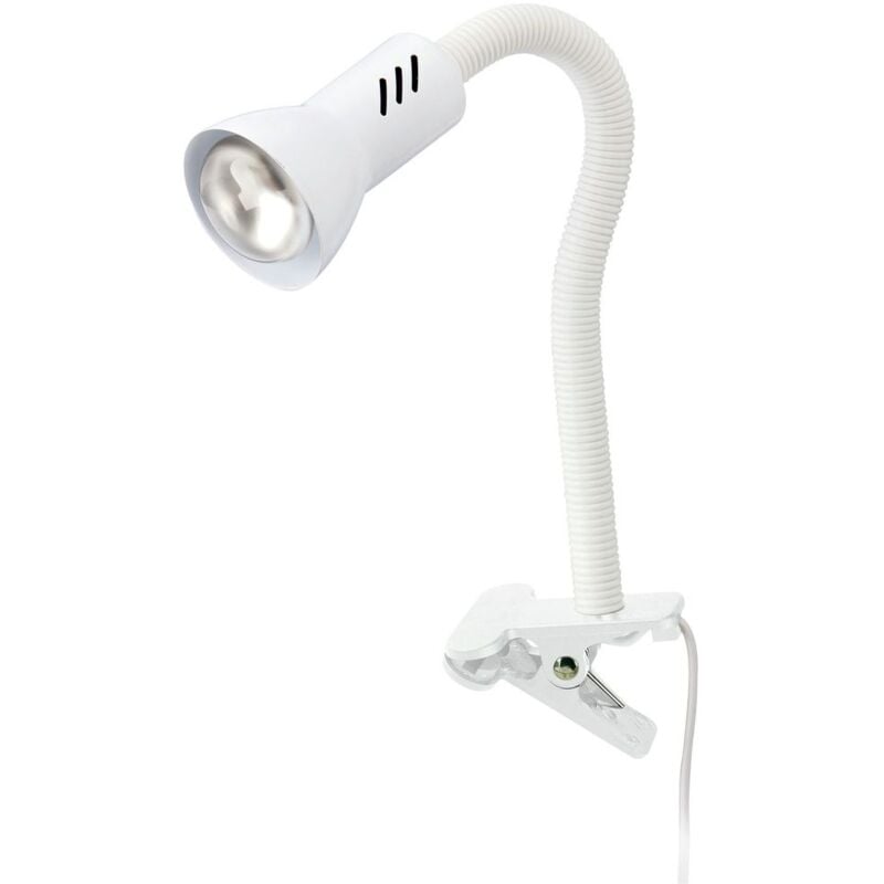 Briloner - Lampe à pince leuchten trap, 40 w, IP20, blanc, métal-plastique, excl. 1x E14, 6,7 x 26 x 20 cm
