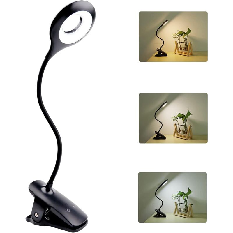 Lampe à pince, Lampe de lecture à clipser, Lampe de lecture à clipser - RWLampe à pince