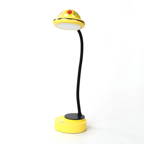 Lampe à Pince Pour Enfants, Lampe de Lecture à Pince LED Rechargeable USB avec Projection D'étoile, 4000k Lampe de Chevet à Col de Cygne 360 ° Tactile Dimmable, Veilleuse à Clip étoile (Jaune) [Classe