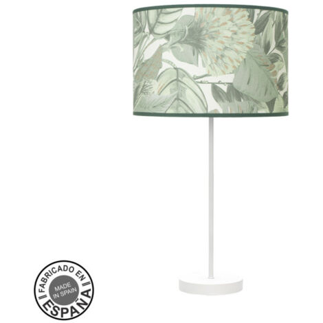 Lampe à poser 1xe27 blanc/vert 63x30x 30cm