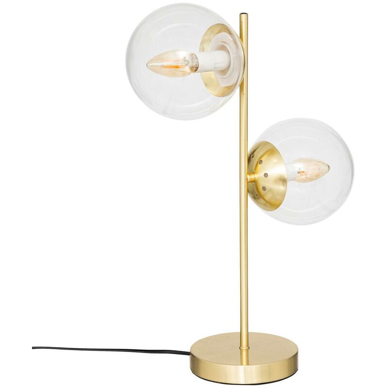 Atmosphera - Lampe Collectionneur en verre H48cm doré créateur d'intérieur