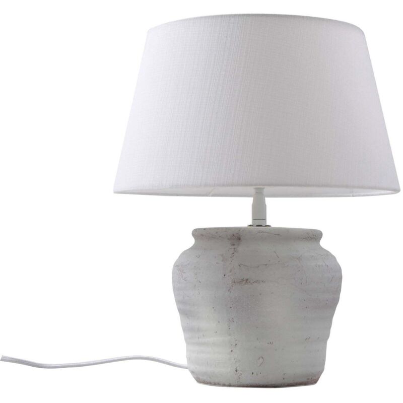 Lindby - Lampe à poser 'Aelith' en textile pour salon & salle à manger